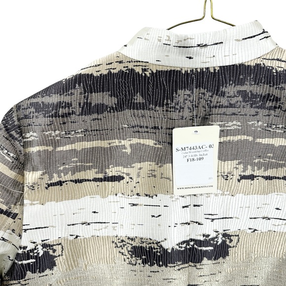 New MING WANG Jacket Snaps, Lined, Metallic - Picture 6 of 8
